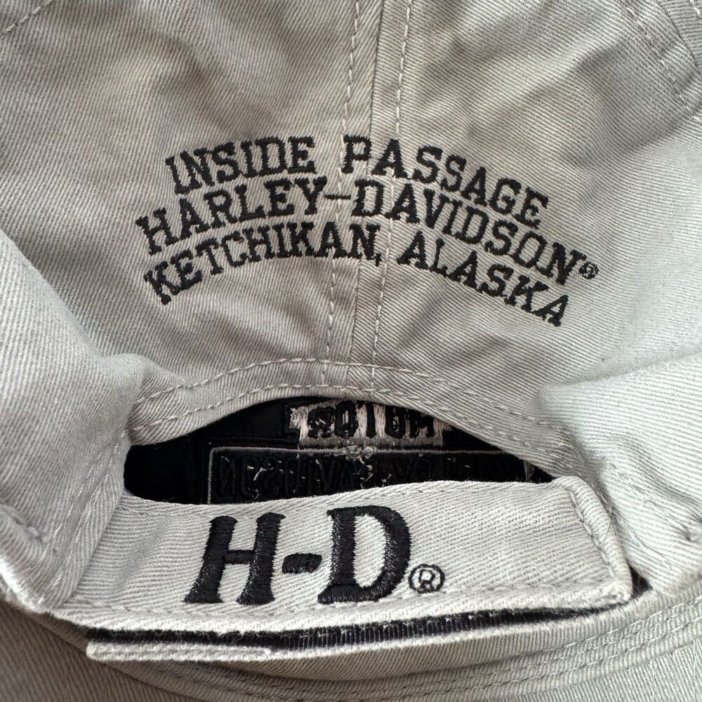 HARLEY DAVIDSON Hat Ketchikan Alaska Inside Passage Gray Baseball Embroidered - Picture 2 of 8